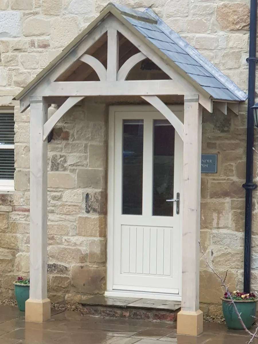 photo of open wooden porch